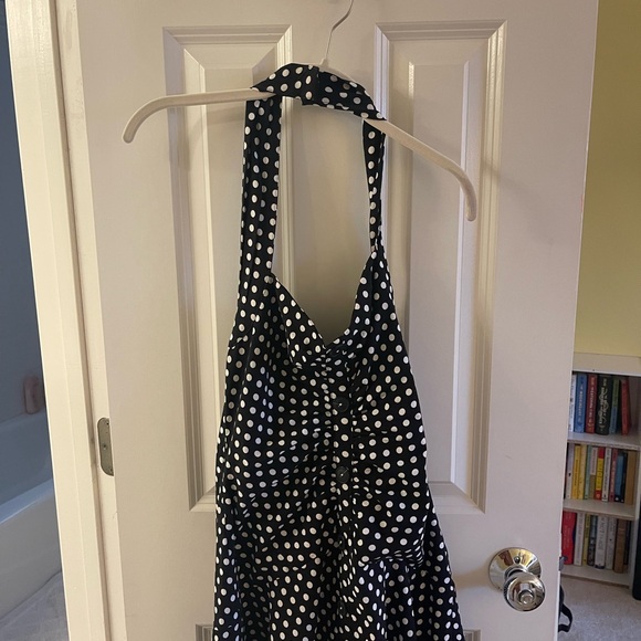 Anthropologie (Maeve brand) black and white polka dot dress! Sold out everywhere - Picture 3 of 5